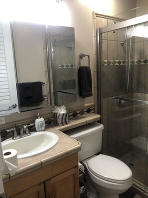 Shower, hair dryer, towels, soap - Amazing steps to the OCEAN experience! (Lahaina)
