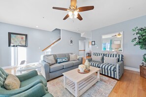 Smart TV, DVD player, music library, video library - DownByTheBay_107- Spacious Beach Home 4BR/3.5BA @Broad Marsh/Pool/Steps to Beach (Ocean City)