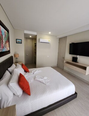 1 habitación, tabla de planchar con plancha, wifi gratis y ropa de cama
