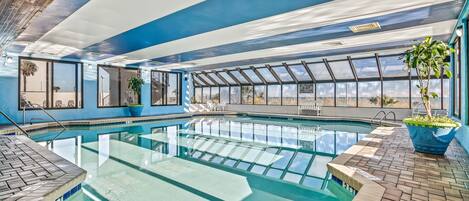 Indoor pool, a heated pool