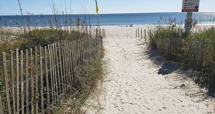 Four bedroom home and short walk to the beach!