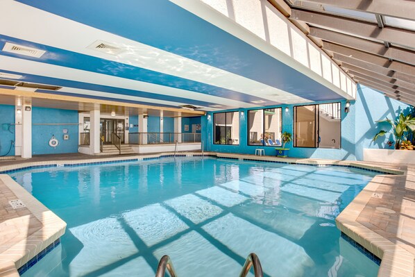 Indoor pool, a heated pool