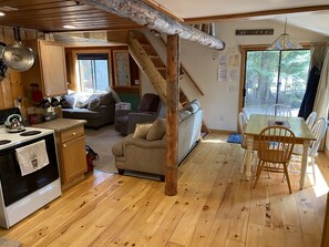 Smart TV, fireplace, DVD player, books - Escape to Priest Lake! Cabin in the woods! Air Conditioning and WiFi!! (Nordman)
