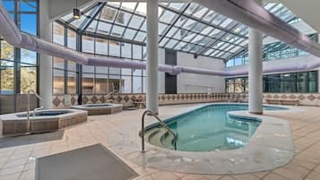 Indoor pool, a heated pool