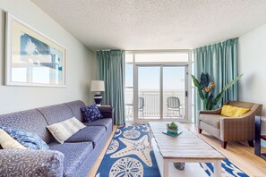 TV, DVD player, video library