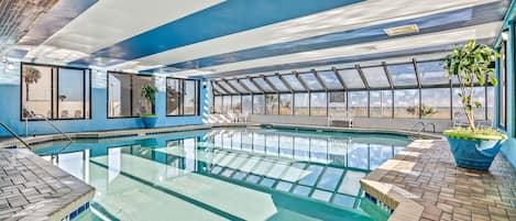 Indoor pool, a heated pool