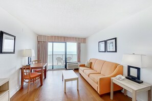 TV, DVD player, video library