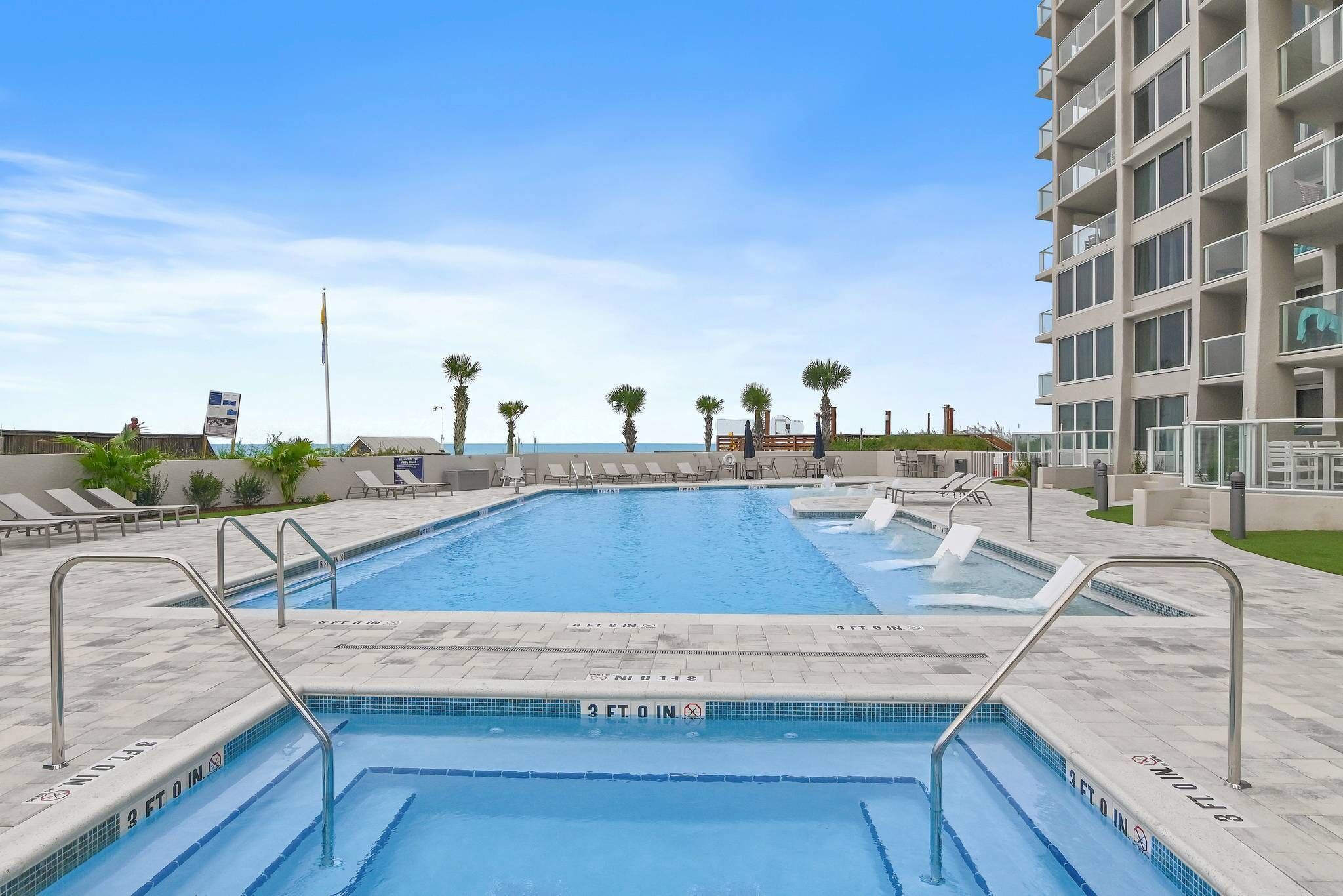 A heated pool