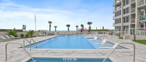 A heated pool