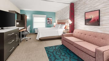 Studio - 1 kingsize-säng - tillgänglighetsanpassat - badkar (Mobility & Hearing) | Värdeförvaringsskåp på rummet, skrivbord och arbetsyta för laptop