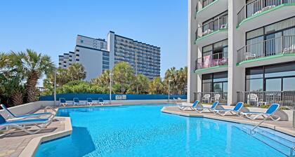 8th Floor Partial Coast View Studio w/ Pool/Hot Tub, AC, WiFi