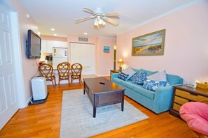 Condo, 2 Bedrooms | Living area | Streaming services