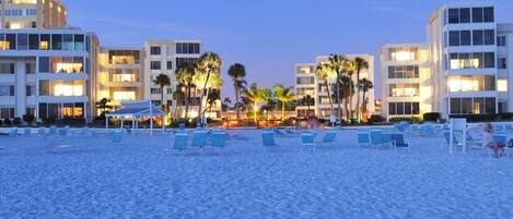 Accommodatie ligt op het strand