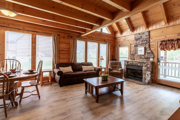 Smart-tv en een open haard