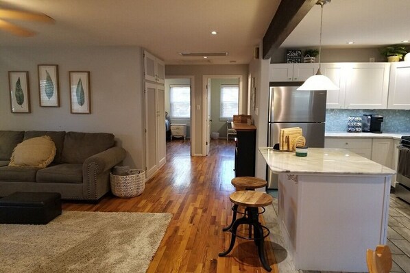 TV, fireplace, DVD player