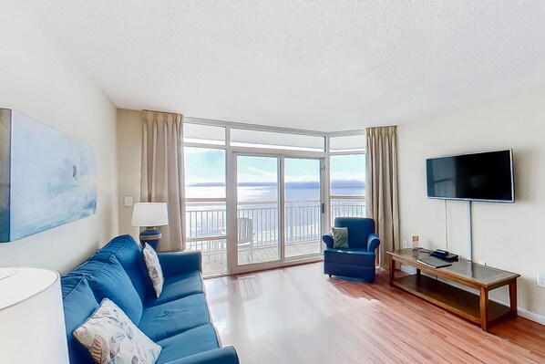 TV, DVD player, video library