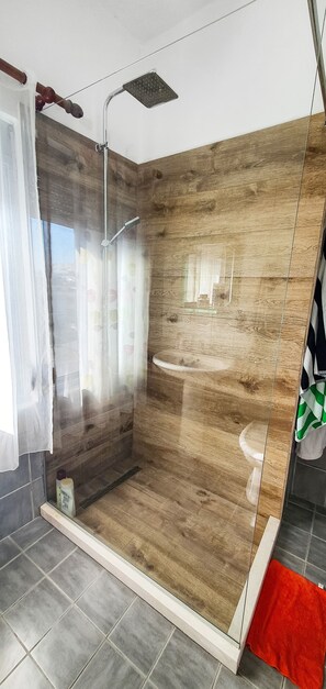 Dutxa, assecador de cabells, sabatilles i bidet 