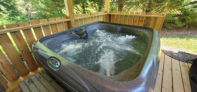 Topsy's Trailer, Private, FAST WiFi, Small Dog Ok, HOT TUB, Close to Hendo/AVL