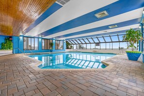 Indoor pool, a heated pool