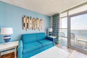 TV, DVD player, video library