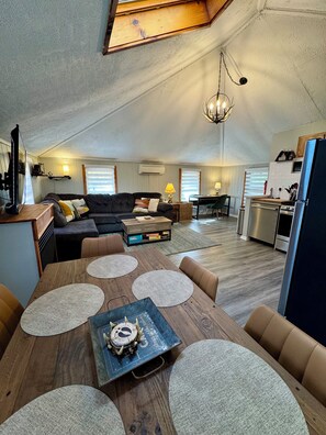 TV connectée, cheminée