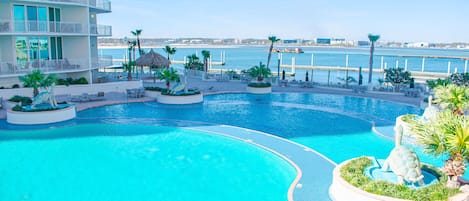 Indoor pool, a heated pool