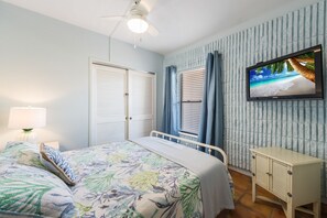 2 soverom, strykejern/-brett, reiseseng for barn og wi-fi (inkludert)