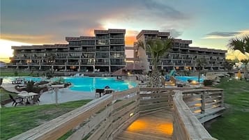A heated pool