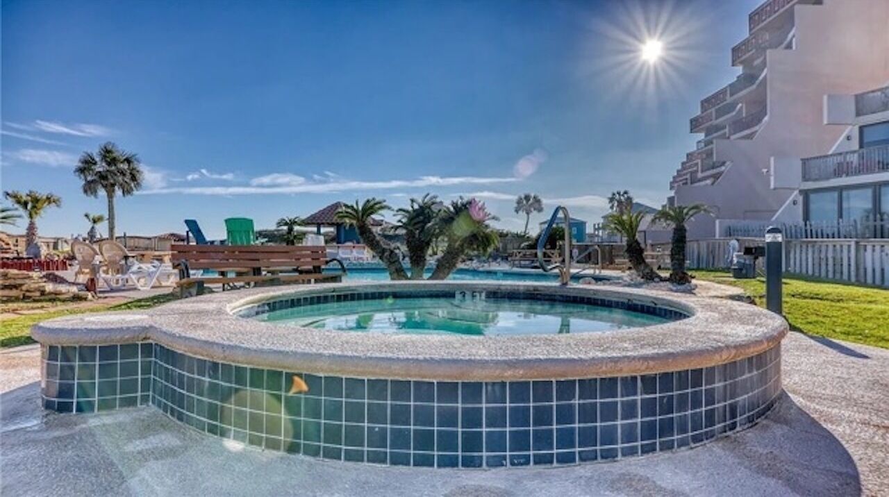 A heated pool