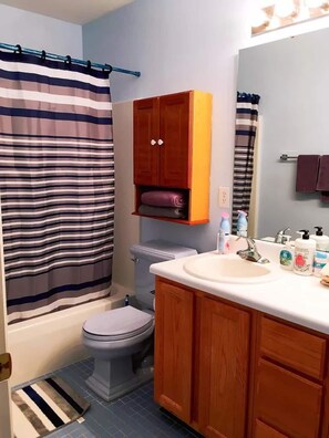 Towels, soap, toilet paper