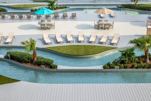 Indoor pool, a heated pool - Charming Amenity Level Condo with Smart TV and Easy Pool Access. Complimentary Boat Slip! (Orange Beach)