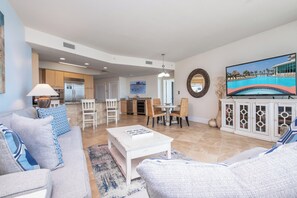 Smart TV, DVD player, ping pong, books