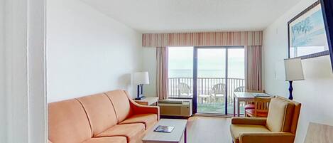 TV, DVD player, video library