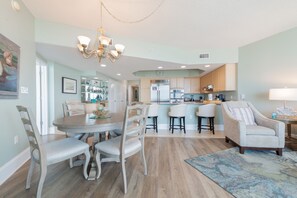 Dining - Tranquil Coastal Condo with Panoramic Views of Perdido Pass! Complimentary Boat Slip! (Orange Beach)