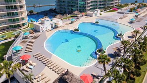 Indoor pool, a heated pool