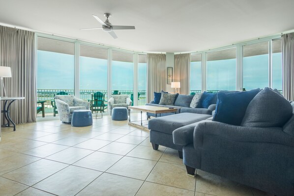 TV, table tennis, books, stereo