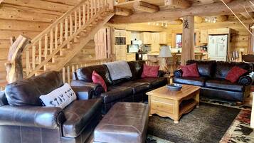 Smart TV, fireplace, video games, DVD player