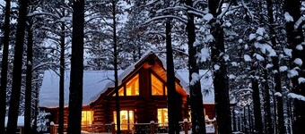 Custom Log Cabin in the Pines with all the Amenities & Views
