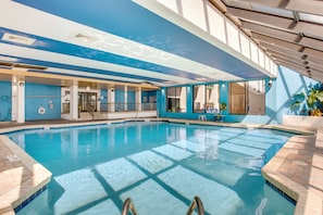 Indoor pool, a heated pool