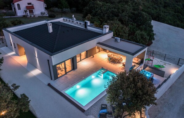 A heated pool