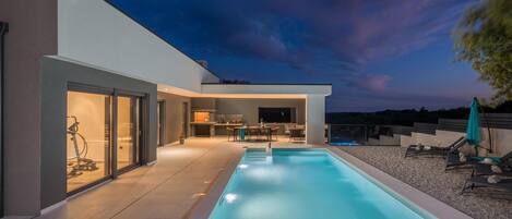 Una piscina climatizada