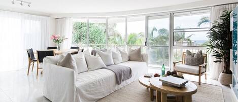 TV, livros, aparelho de som