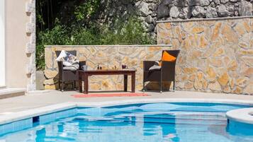 Villa (Four Bedroom Apartment - Balconies an) | Pool | Seasonal outdoor pool, pool umbrellas, pool loungers