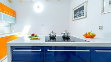 Villa (Three-Bedroom Villa with Swimming Poo) | Private kitchen | Fridge