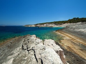Studio (Studio Apartment with Patio and Garde) | Aerial view - Stone House Harmony (Korcula)