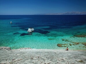 Studio (Studio Apartment with Patio and Garde) | Aerial view - Stone House Harmony (Korcula)