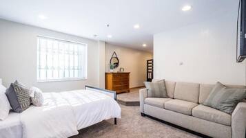 2 bedrooms, iron/ironing board, travel crib, WiFi