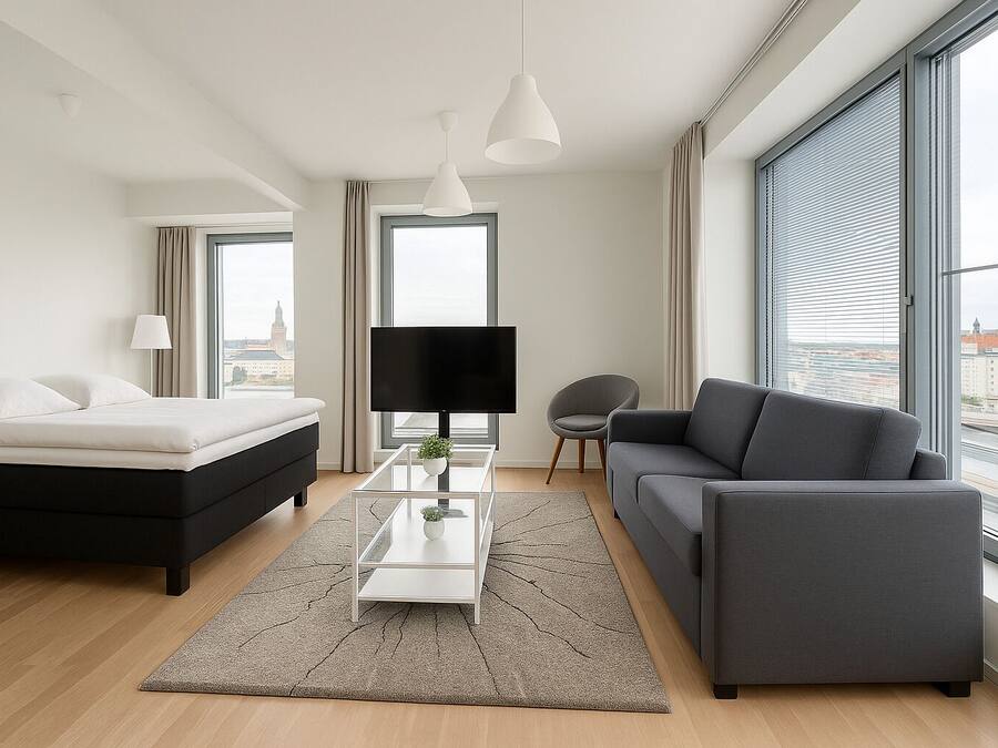 Rom – exclusive | Individuelt dekorert, individuelt innredet og skrivebord