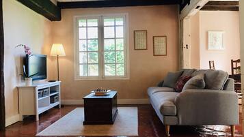 Télévision, cheminée