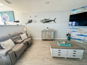 Smart TV, books, stereo - Offshore Addiction  (Manteo)